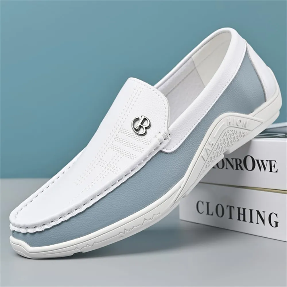 Men's Loafers Moccasin Driving Shoes Slip on Soft Walking Shoes Men's Leather Business Casual Shoes