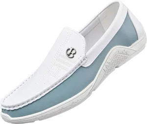 Men's Loafers Moccasin Driving Shoes Slip on Soft Walking Shoes Men's Leather Business Casual Shoes