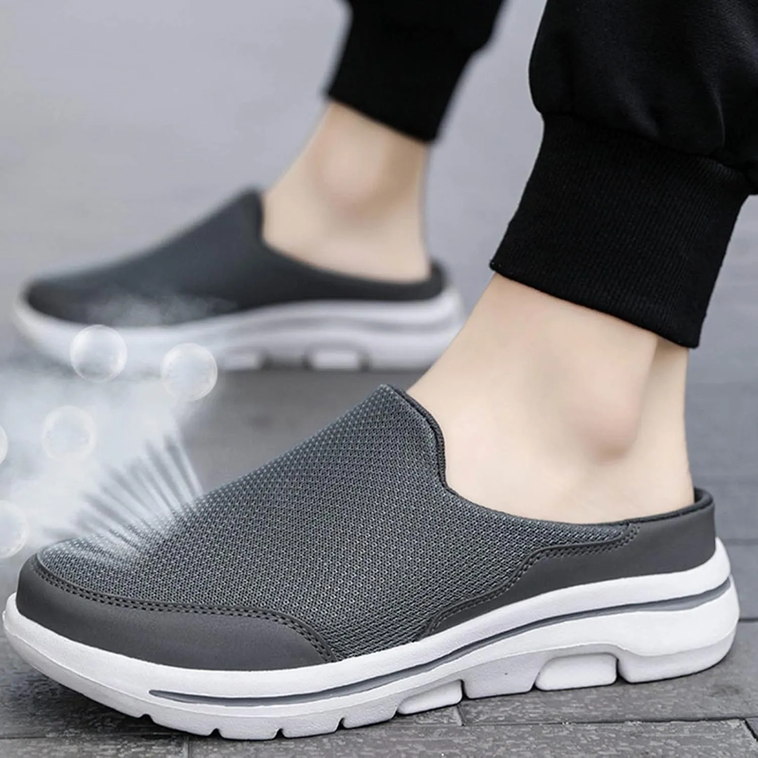 Men's Orthopedic Comfortable Slip-On Shoes Casual Sneaker Mesh Breathable Walking Shoe Convenient Slip On Shoes