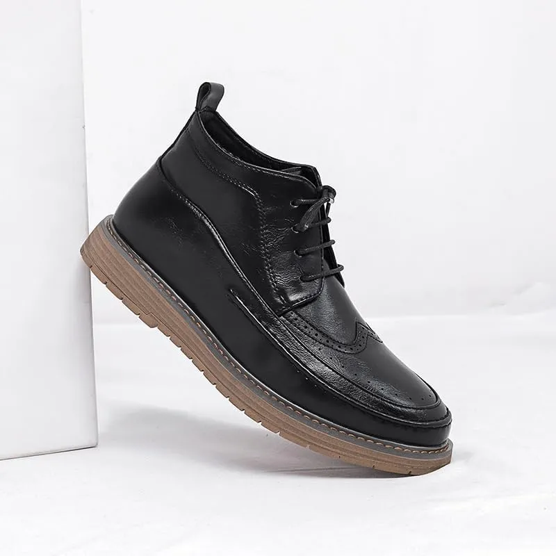 Men's Oxford Formal Shoes Classic Lace-up Dress Shoes Business Work Lightweight Soft Sole Oxford Work Shoe