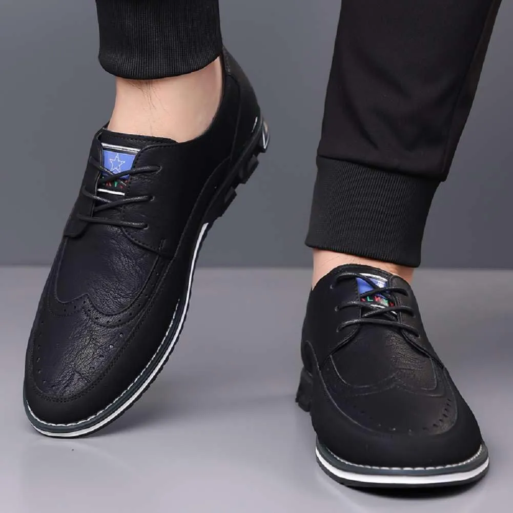 Mens Oxford Shoes Lace Up Business Casual Shoes Comfort Men's Fashion Dress Sneakers Formal Shoes for Men