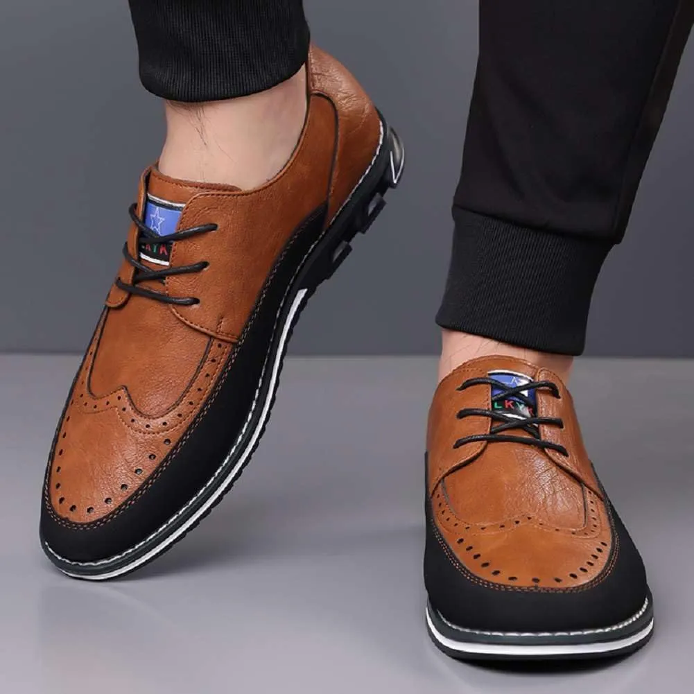 Mens Oxford Shoes Lace Up Business Casual Shoes Comfort Men's Fashion Dress Sneakers Formal Shoes for Men