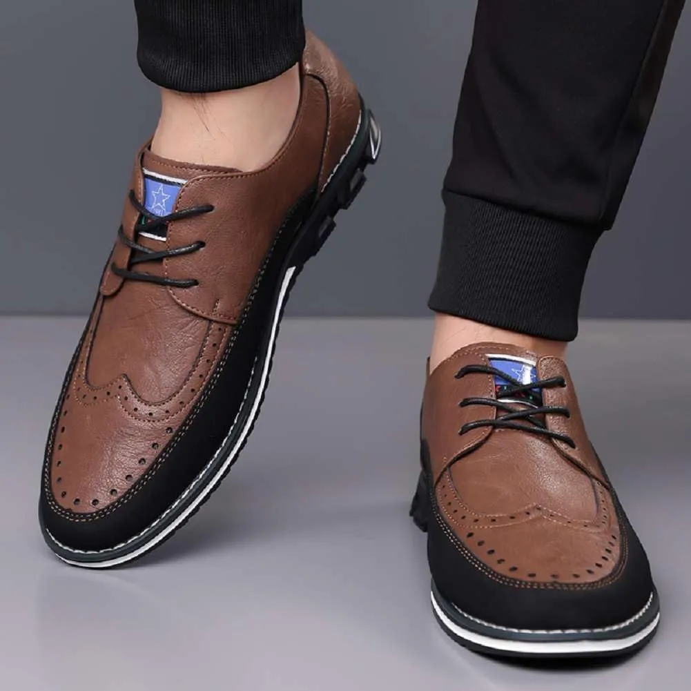 Mens Oxford Shoes Lace Up Business Casual Shoes Comfort Men's Fashion Dress Sneakers Formal Shoes for Men