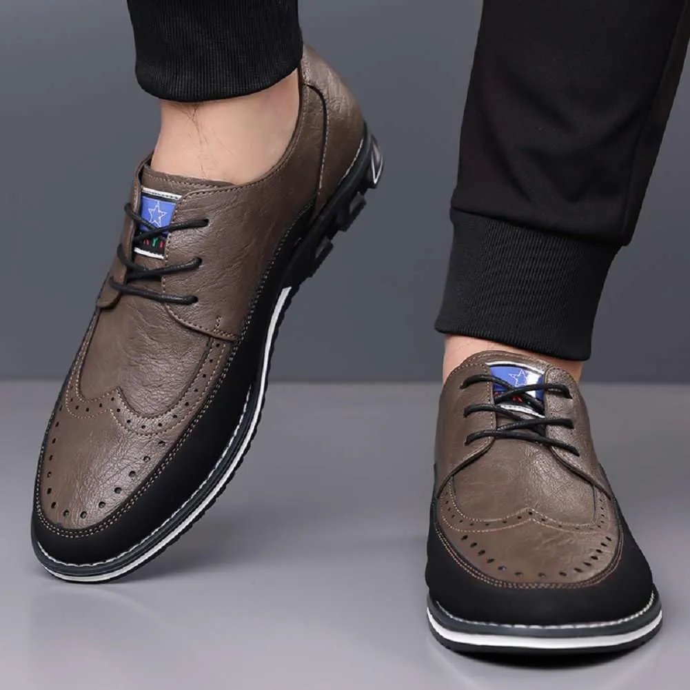 Mens Oxford Shoes Lace Up Business Casual Shoes Comfort Men's Fashion Dress Sneakers Formal Shoes for Men