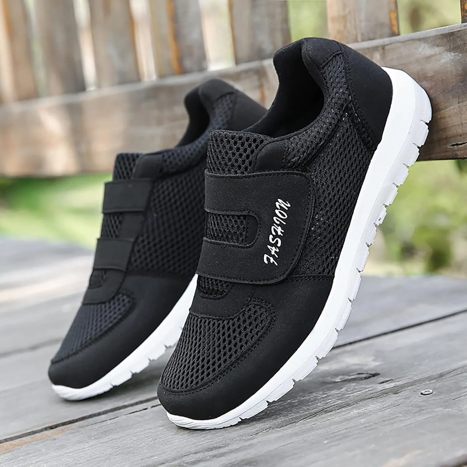 Men's Reathable Stretch Canvas Shoes Lightweight Sport Gym Jogging Walking Sneaker Lightweight Minimalist Shoes