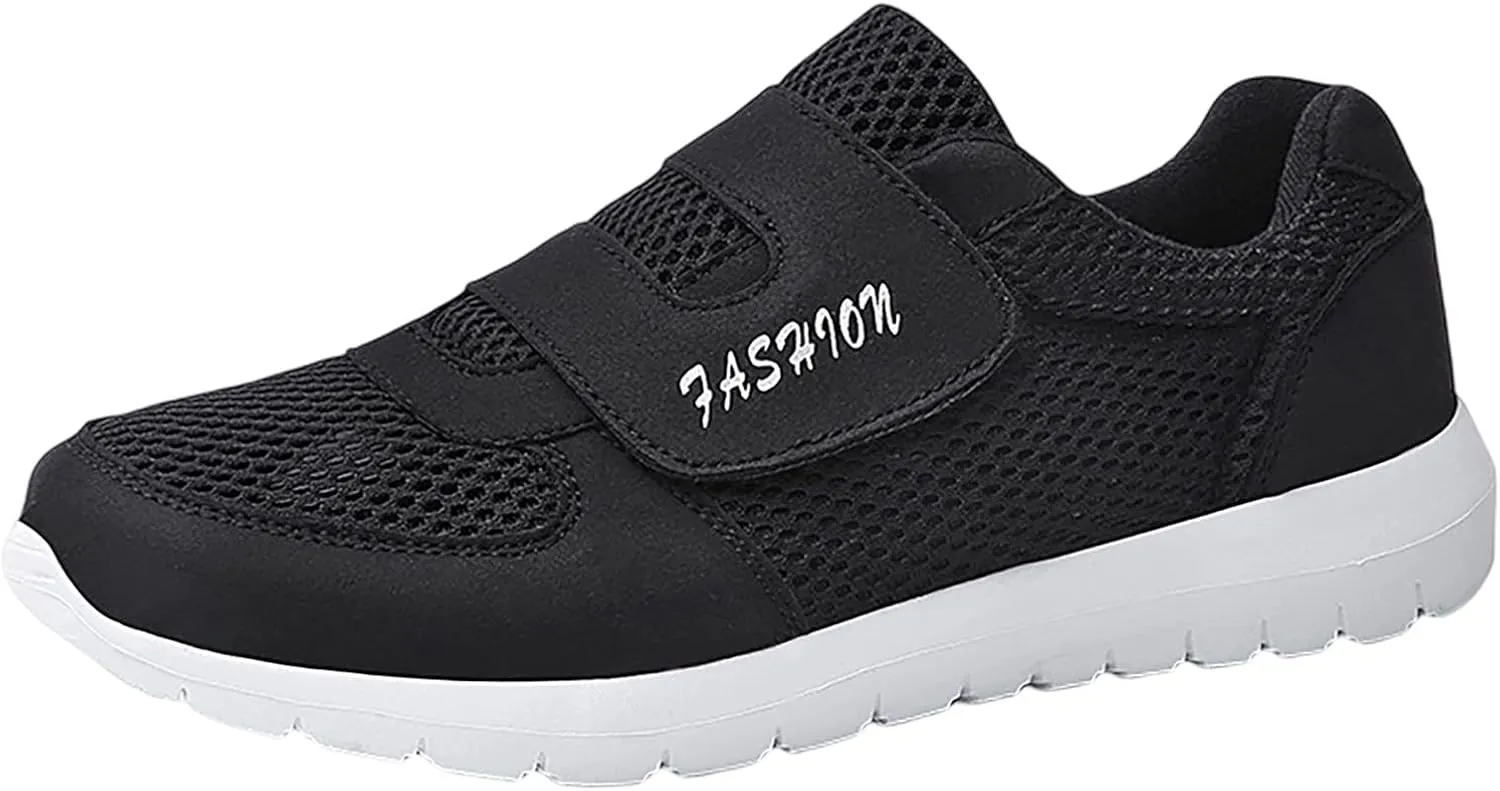 Men's Reathable Stretch Canvas Shoes Lightweight Sport Gym Jogging Walking Sneaker Lightweight Minimalist Shoes