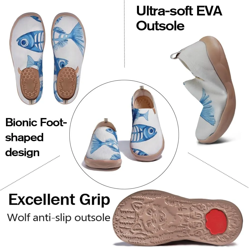 Men's Retro Casual Shoes Slip-on Travel Shoes Anti-Slip and dust-Proof Loafers/Fish