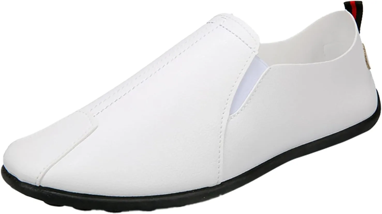 Mens Slip-on Flats Loafers Casual Shoes Casual Penny Driving Loafers Comfortable Leather Stitched Slip On Boat Shoes for Men