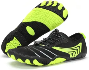 Mens Womens Beach Swim Shoes Water Shoes Quick-Dry Barefoot Sneakers Athletic Shoes for Surfing Fishing Hiking Diving(Size:6,Color:Black)