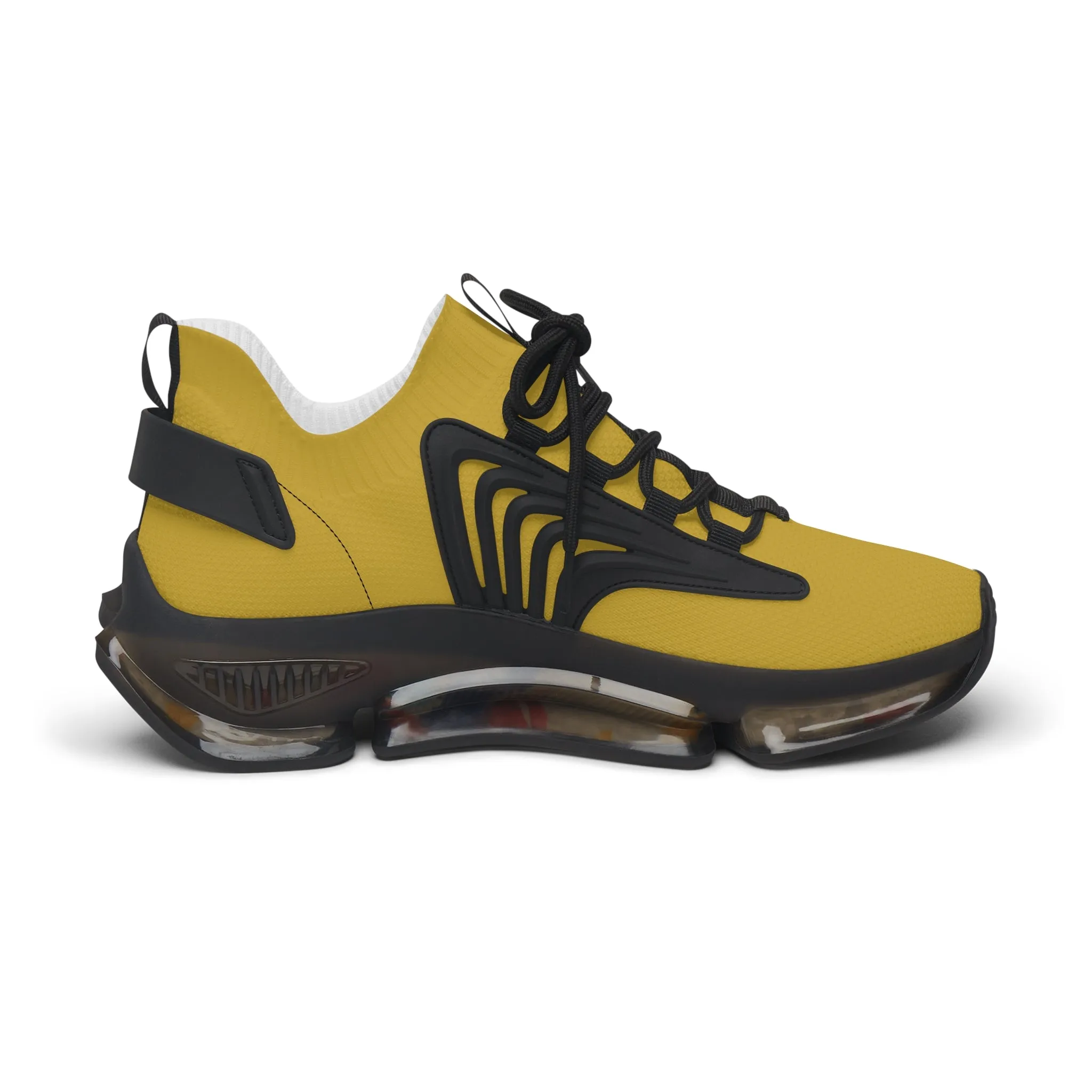 Metallic Gold Women's Mesh Sneakers