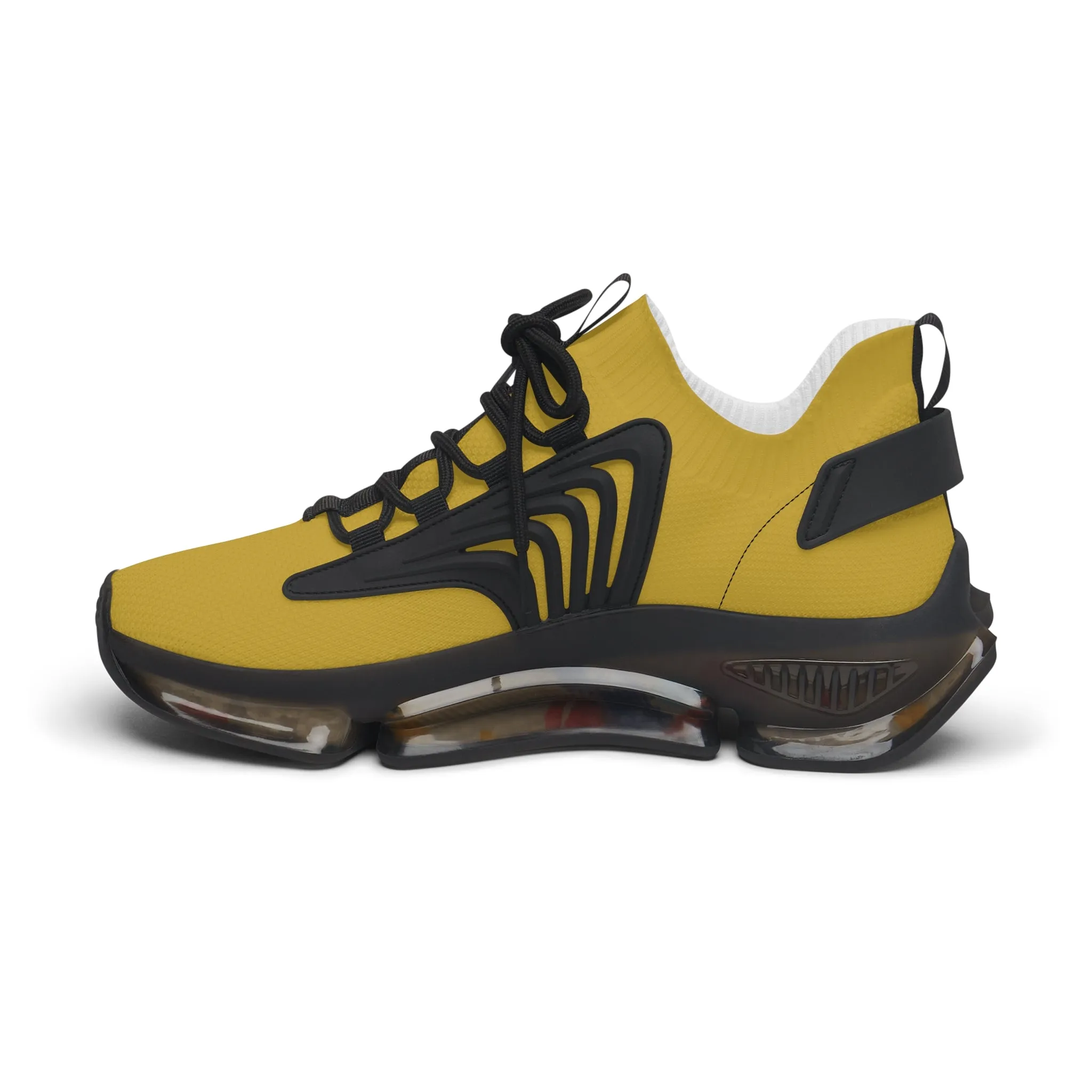 Metallic Gold Women's Mesh Sneakers