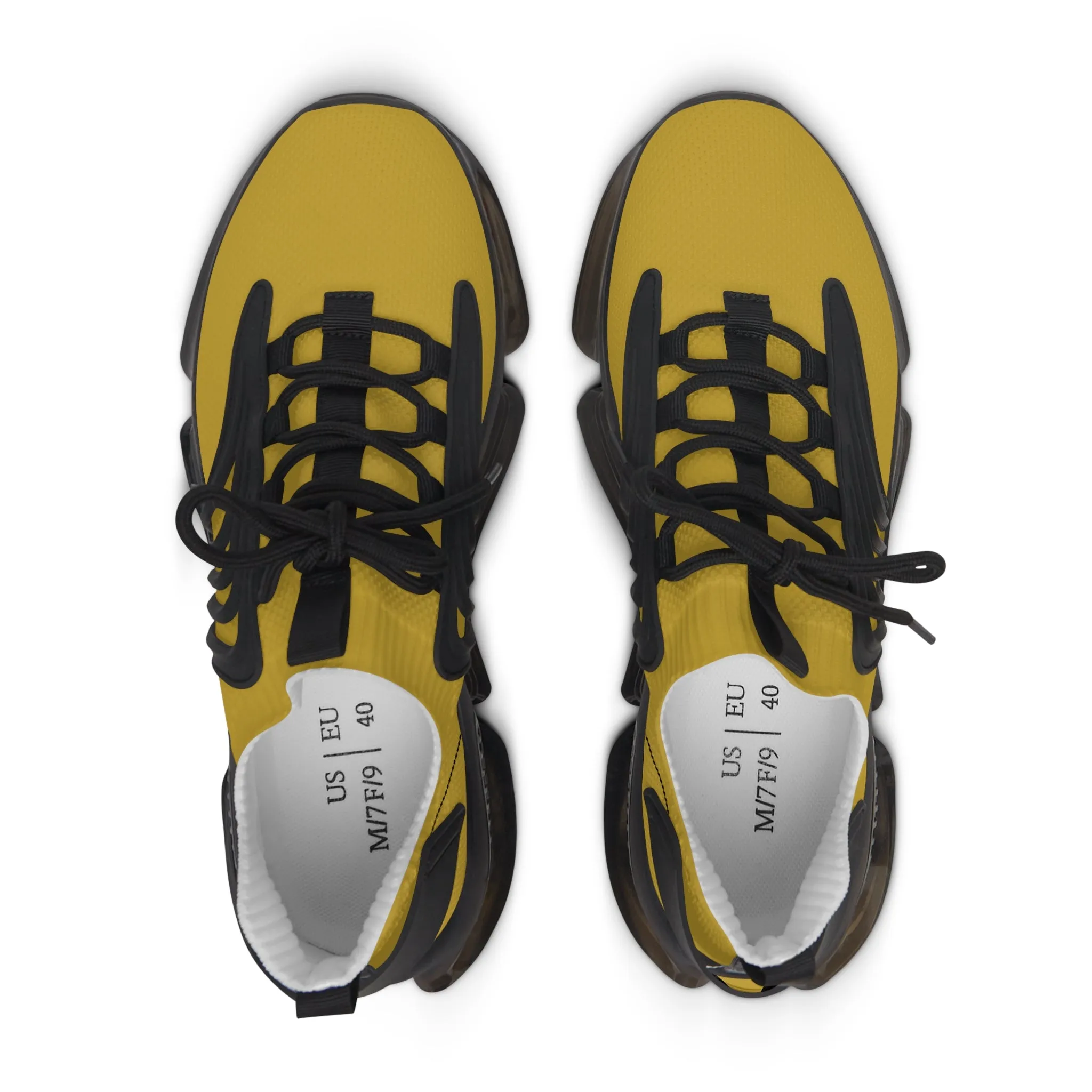 Metallic Gold Women's Mesh Sneakers