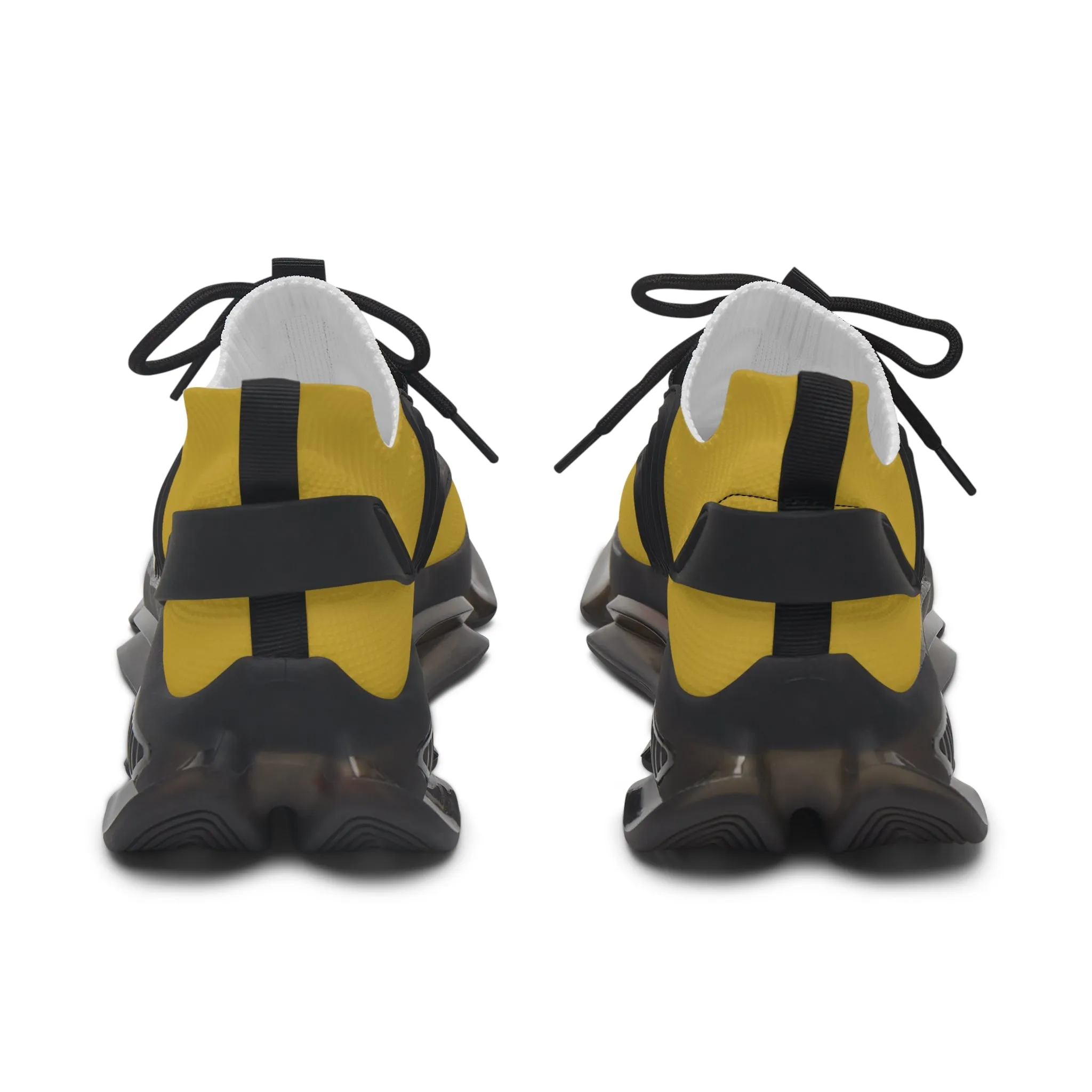 Metallic Gold Women's Mesh Sneakers