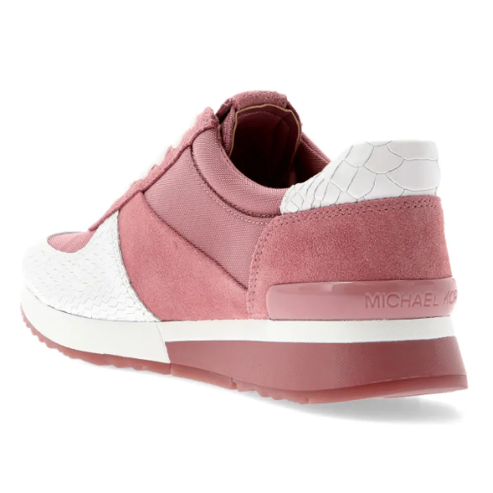 Michael Kors Women's Allie Trainer Embossed Leather Sneakers Shoes