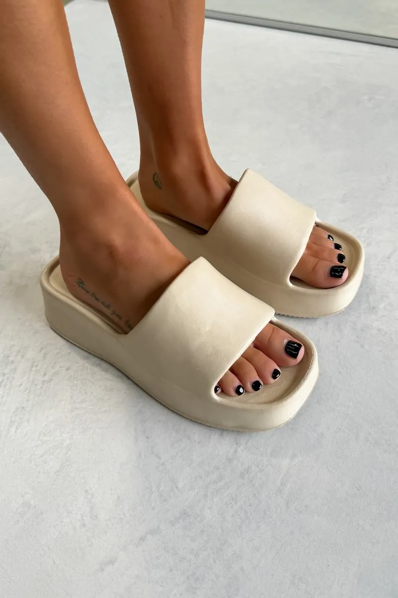 MILLIE Chunky Platform Sandals - Bone