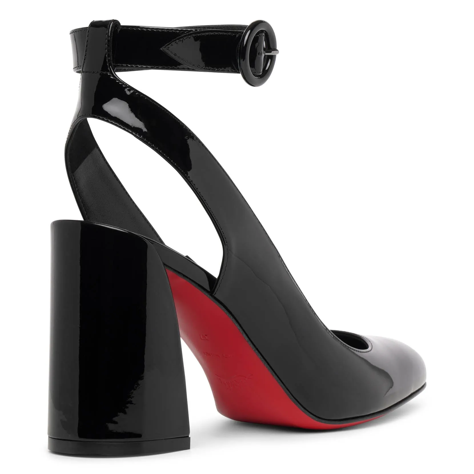 Miss Sab 85 black patent pumps
