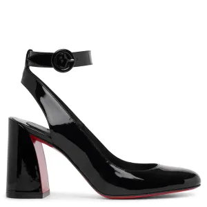 Miss Sab 85 black patent pumps