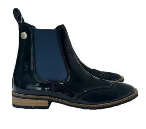 Montar Women's Blue Patent Leather Paddock / Jodphur Boots Size 42 NEW