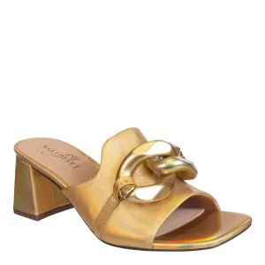 NAKED FEET - COTERIE in GOLD Heeled Sandals
