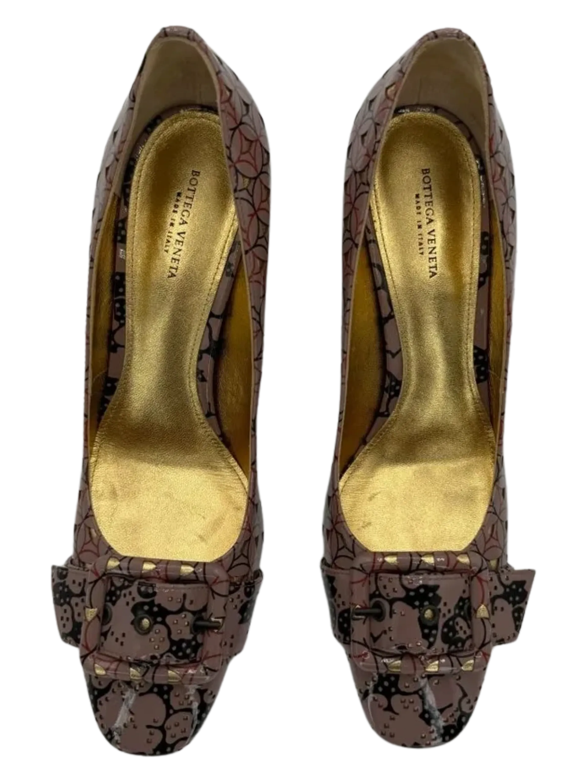 *NEW* Bottega Veneta Women's Geometric Leather Pumps