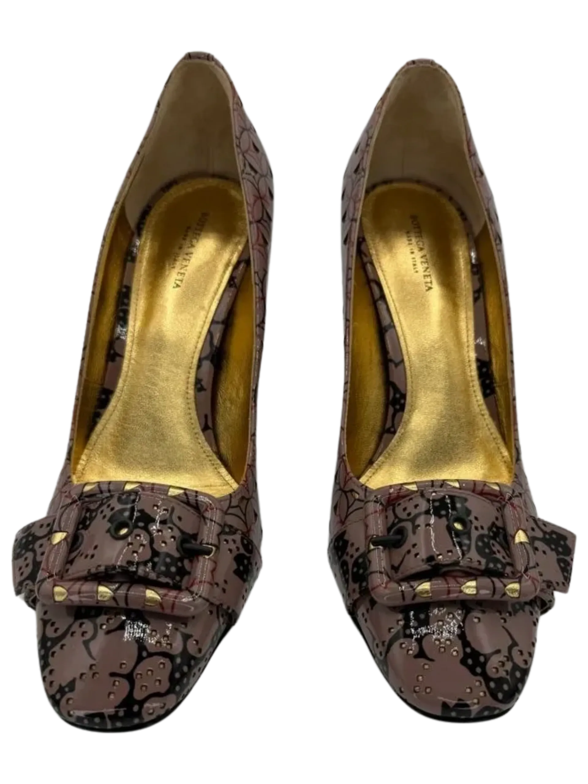 *NEW* Bottega Veneta Women's Geometric Leather Pumps