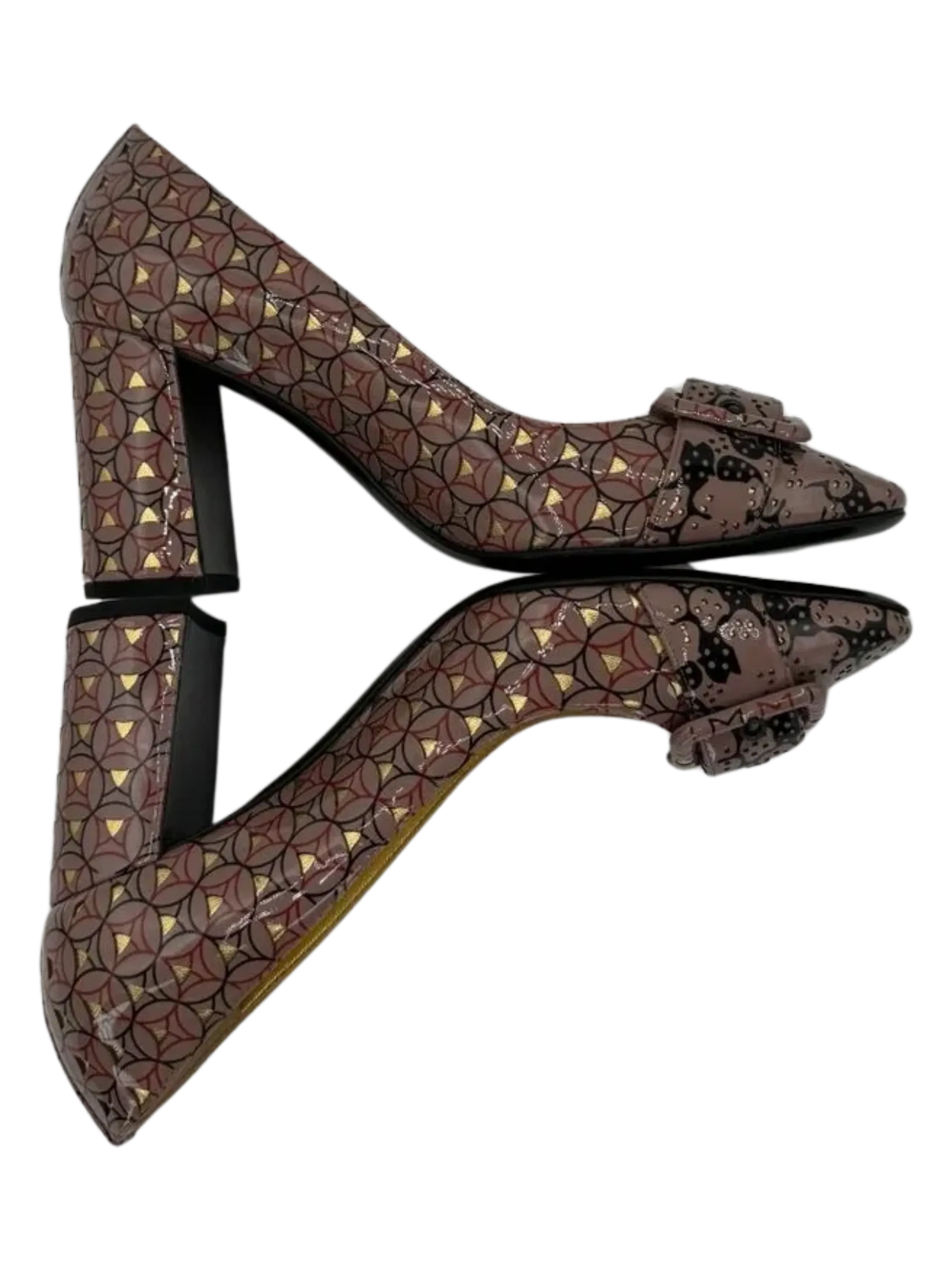 *NEW* Bottega Veneta Women's Geometric Leather Pumps