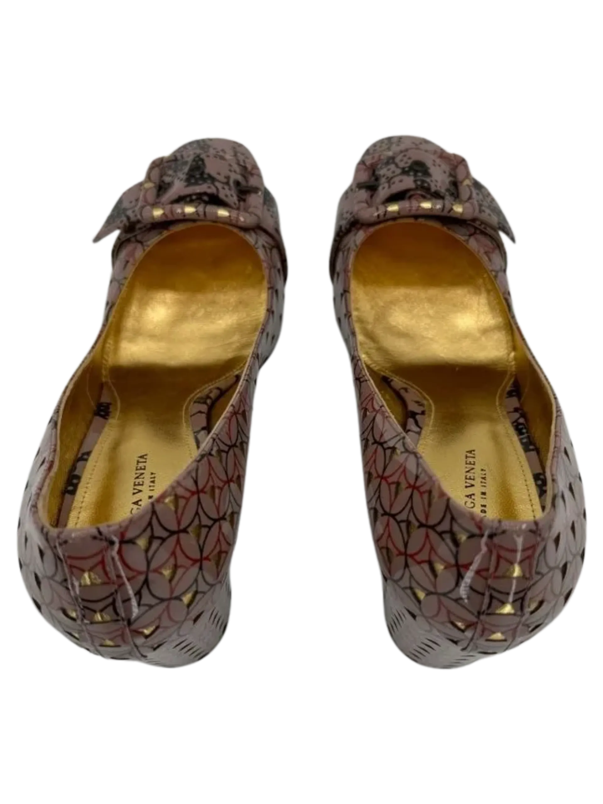 *NEW* Bottega Veneta Women's Geometric Leather Pumps