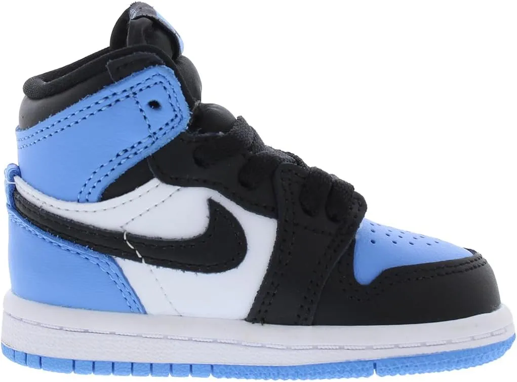 Nike Air Jordan 1 Retro High OG UNC Toe 2023 TD University Blue/Black/White Toddler Little Kid