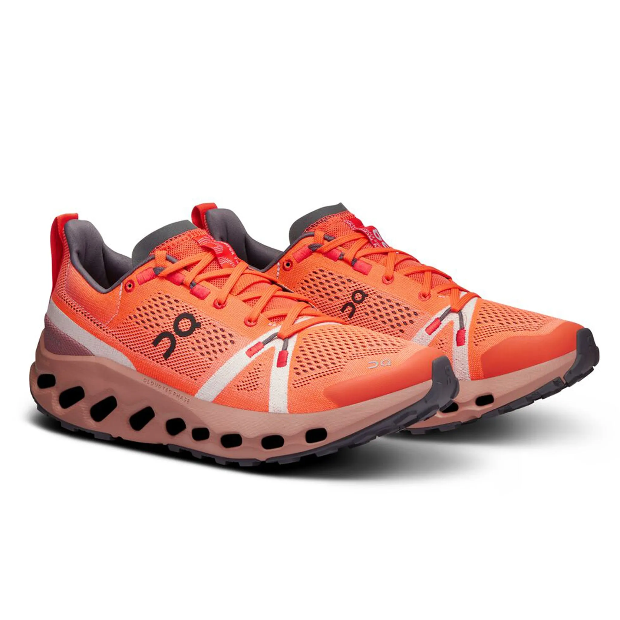 On Cloudsurfer Trail Women's Flame  Dustrose