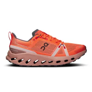 On Cloudsurfer Trail Women's Flame  Dustrose
