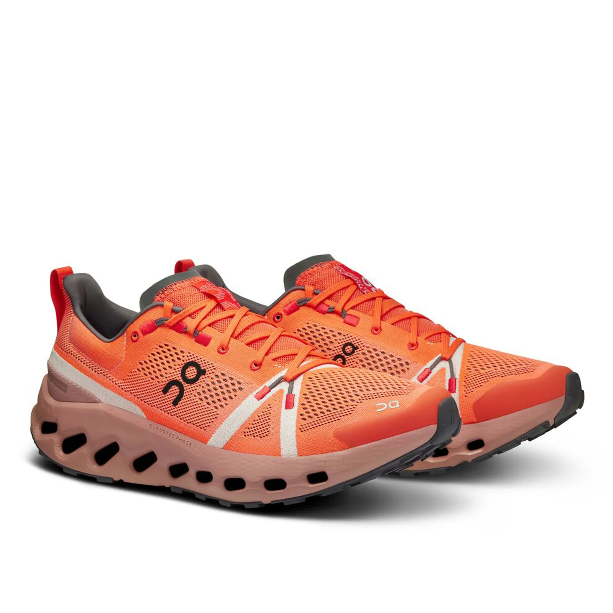 On Cloudsurfer Trail Women's Flame  Dustrose