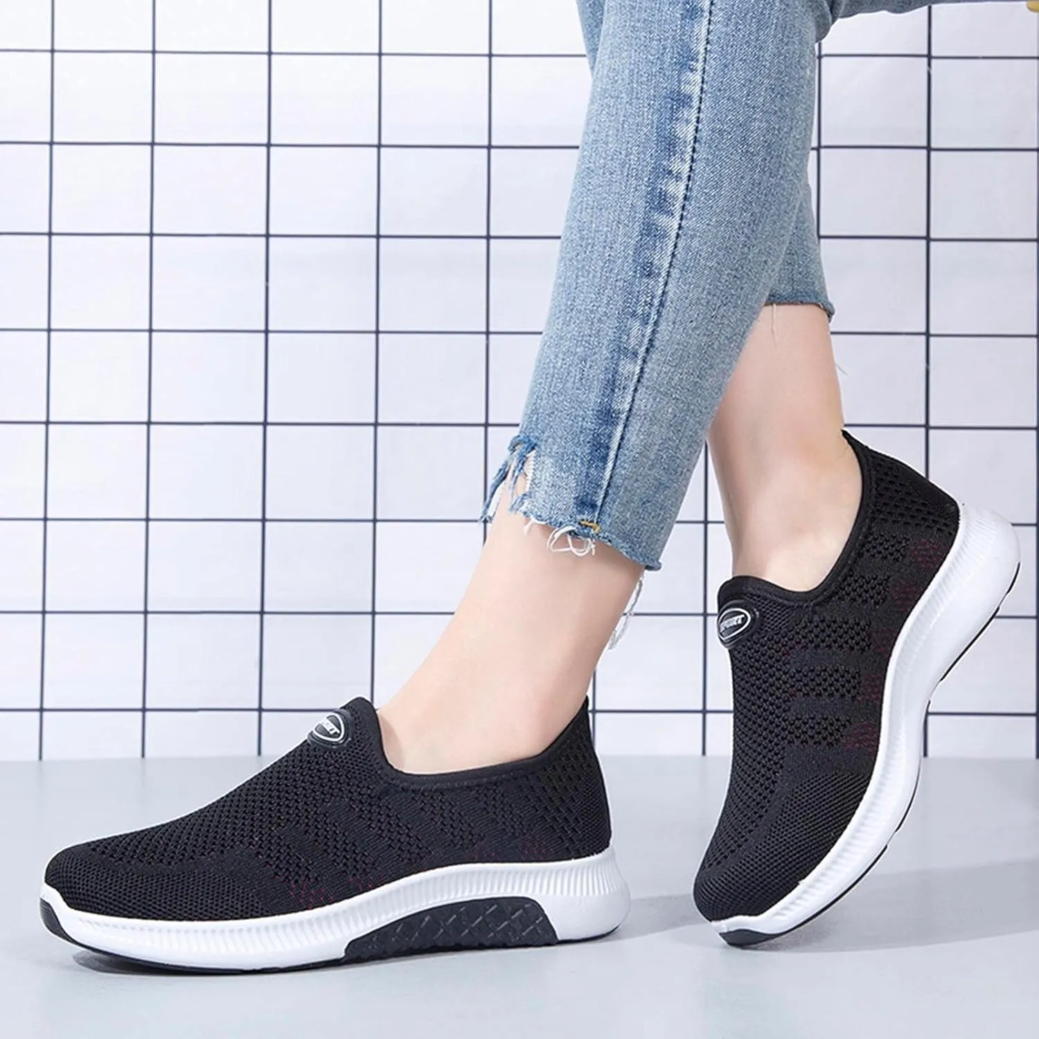 Orthopedic Comfortable Sneakers for Women Slip On Walking Shoes with Arch Support Casual Loafers Plantar Fasciitis Relief Foot Pain Diabetic