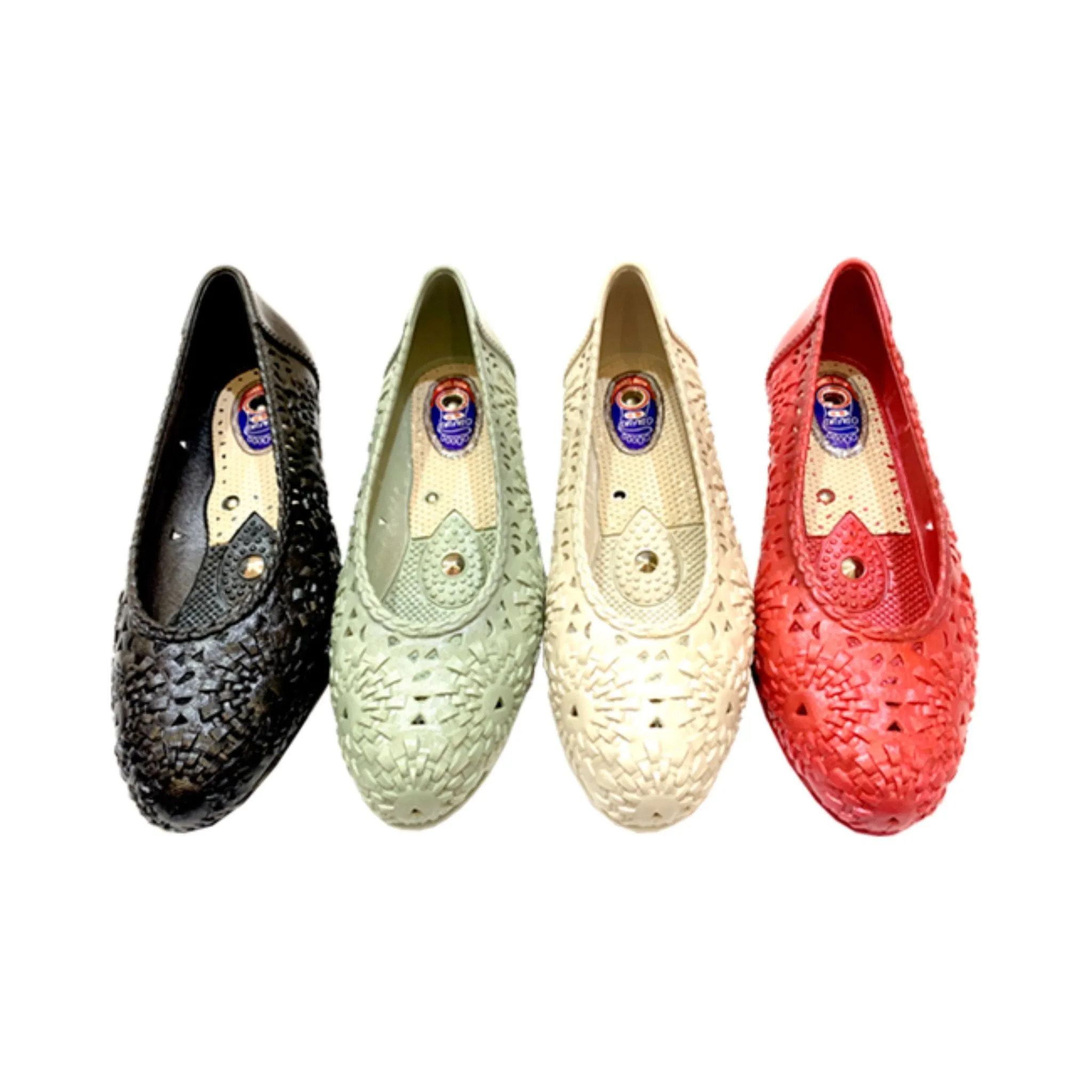 Otafuku Health Shoes  Flower - Wine