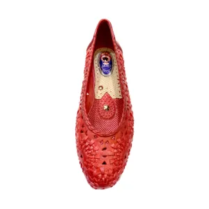 Otafuku Health Shoes  Flower - Wine
