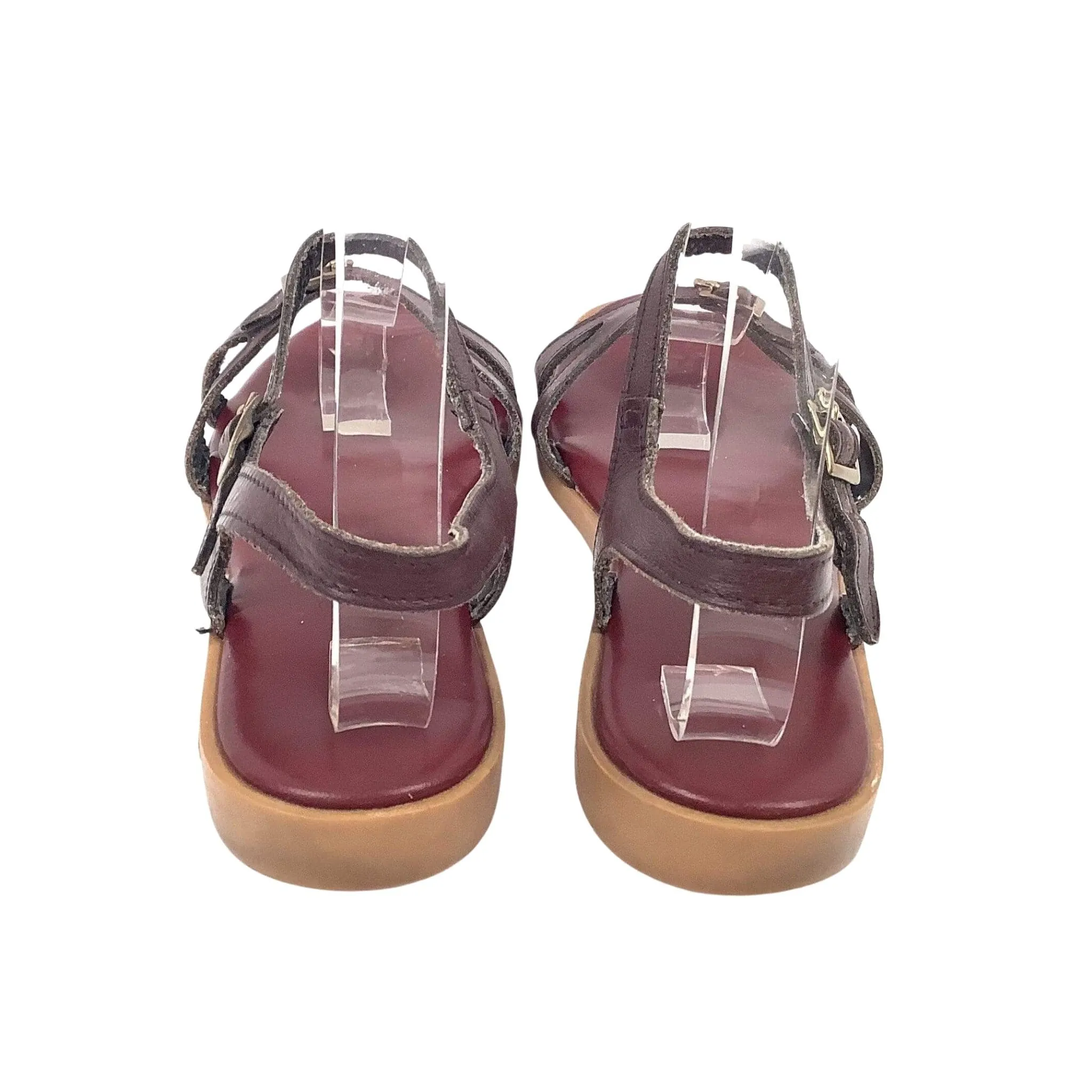 Oxblood Flat Sandals