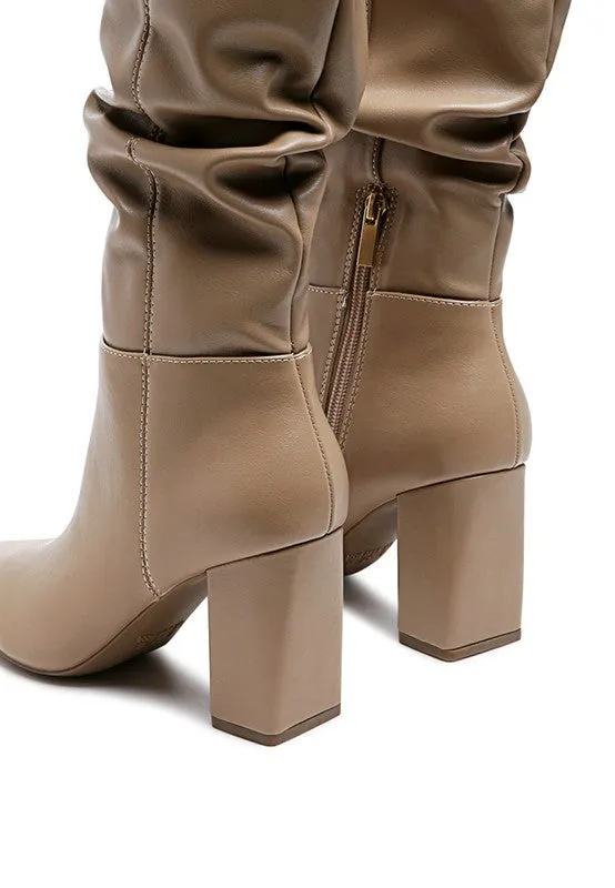 Paloma Pointed Toe Slouchy Knee High Boots