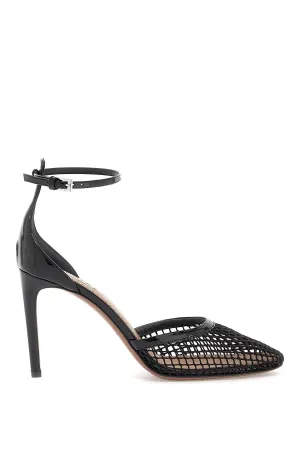 Patent Leather And Mesh Dcollet