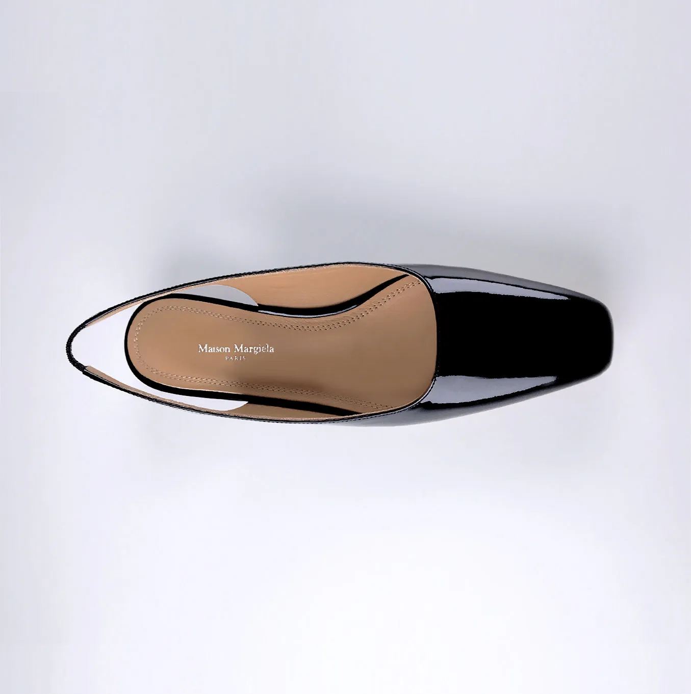PATENT SLING BACK
