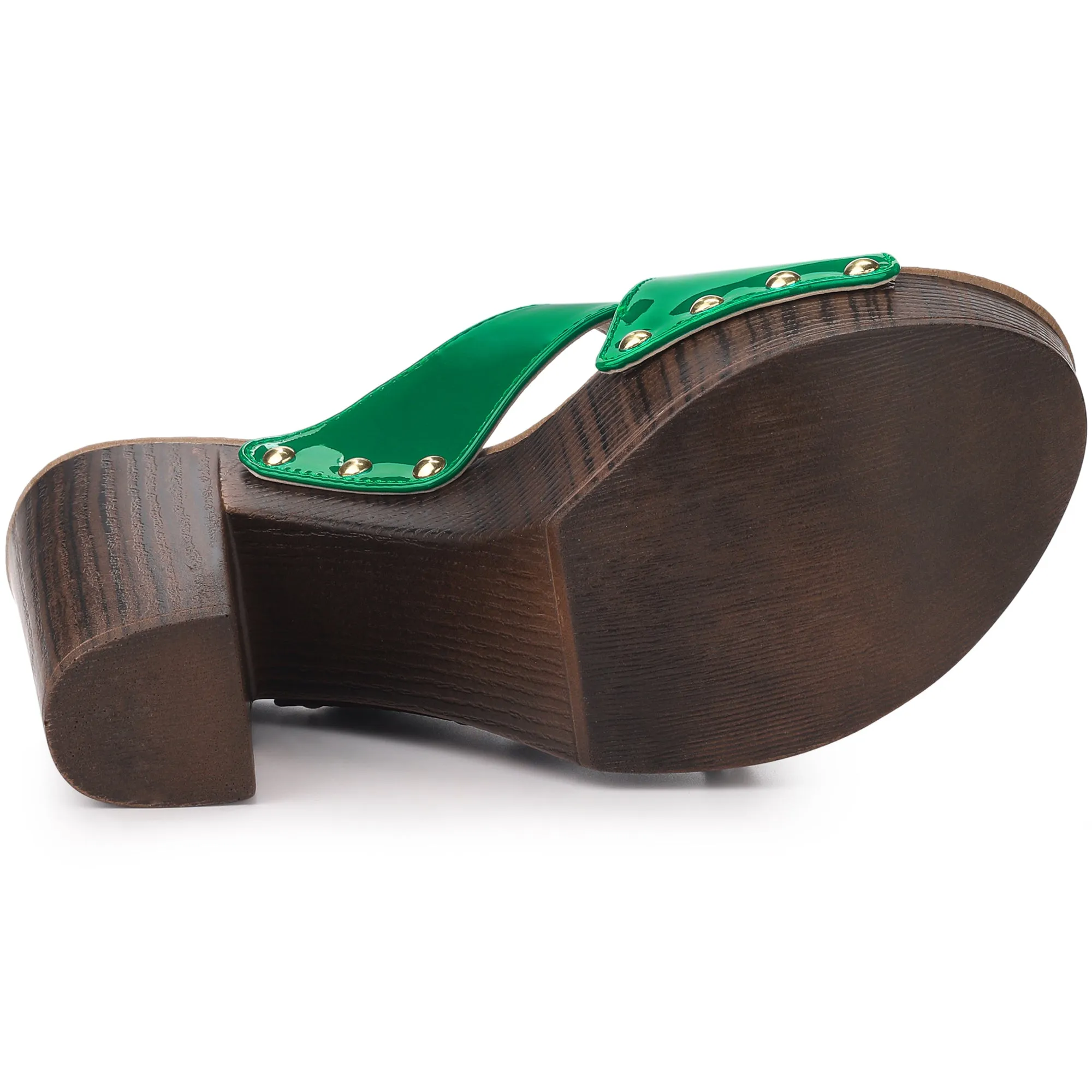 Perphy Criss Cross Strap Platform Block Heel Slipper On Sandals