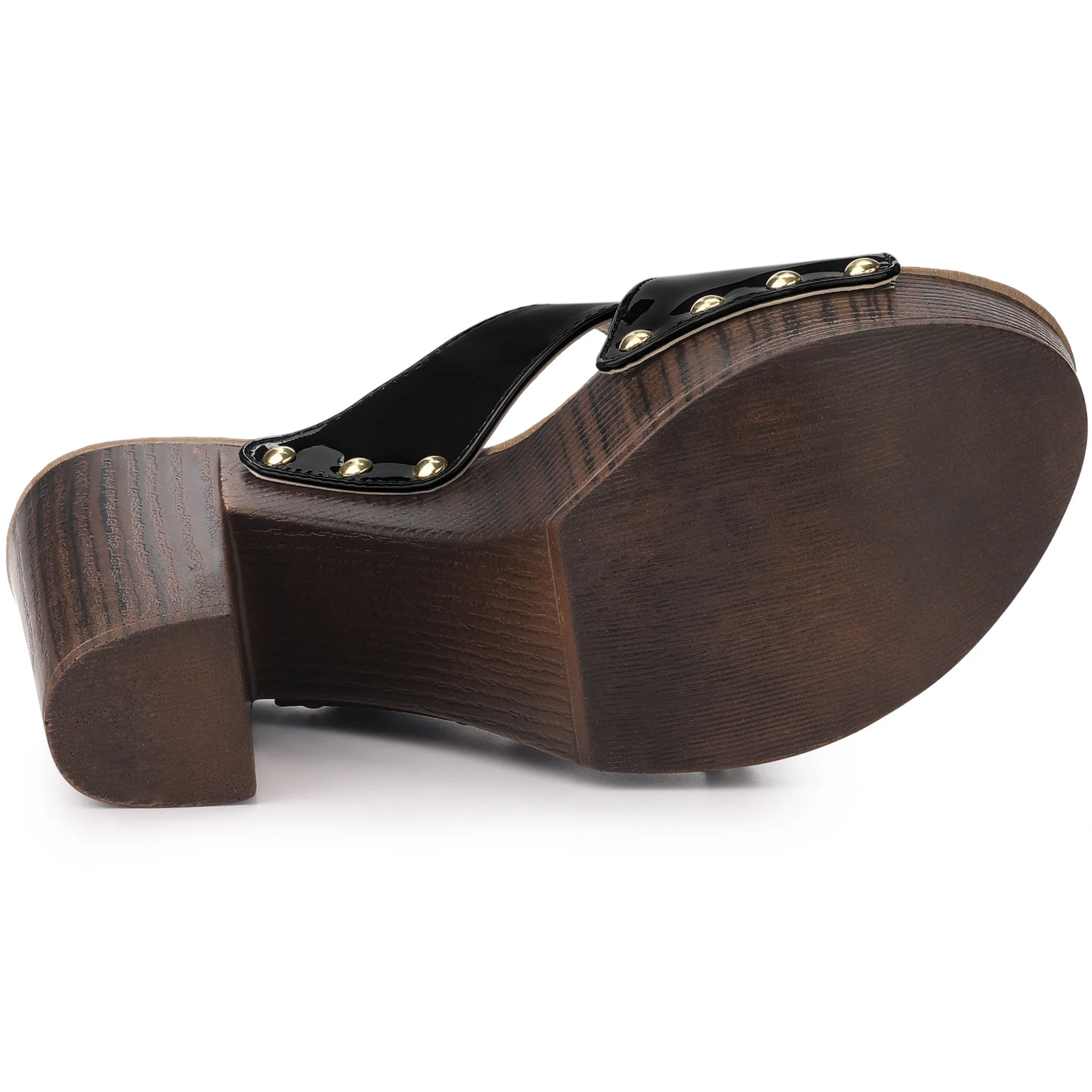 Perphy Criss Cross Strap Platform Block Heel Slipper On Sandals