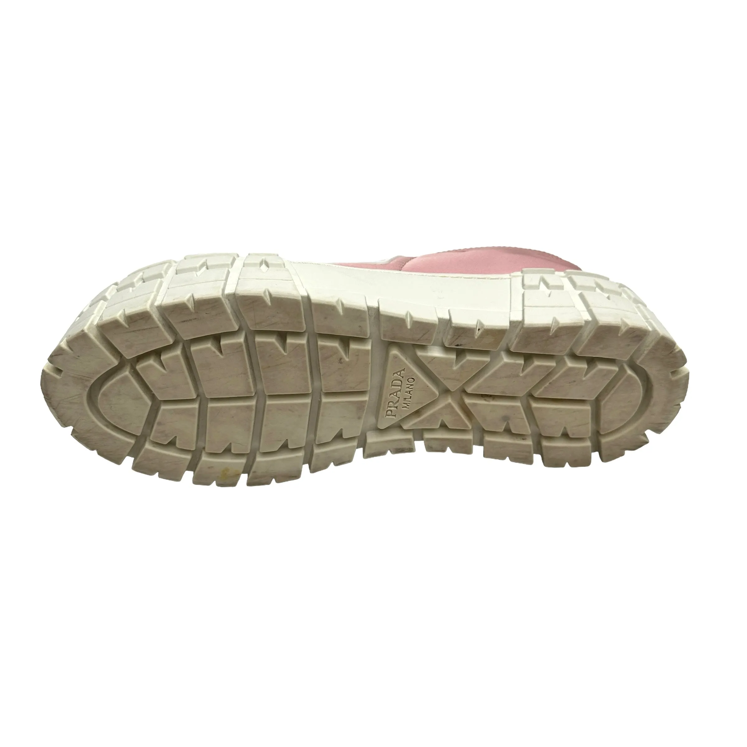 Pink Nylon Platform Sneakers - 6.5