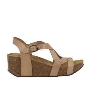 Plakton 275311 Desert Cross-Strap Slingback Wedges