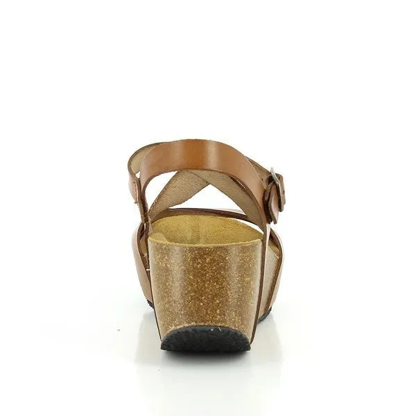 Plakton 275311 Desert Cross-Strap Slingback Wedges