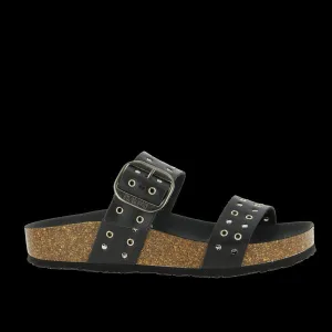 Plakton 343004-RE Black Studs Women's sandals