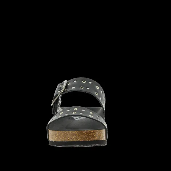 Plakton 343004-RE Black Studs Women's sandals