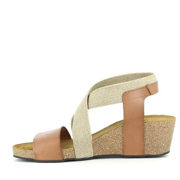 Plakton 365848 Beige Slingback Wedges