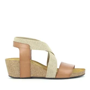 Plakton 365848 Beige Slingback Wedges