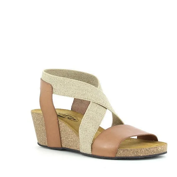 Plakton 365848 Beige Slingback Wedges