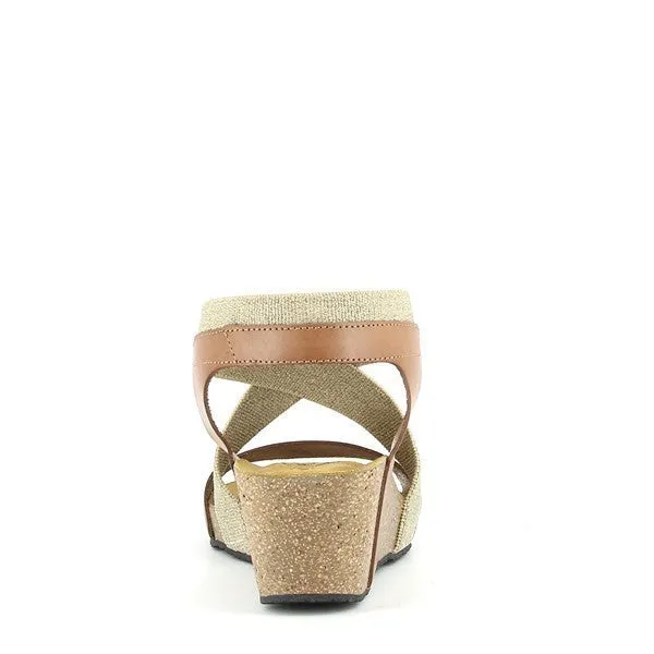 Plakton 365848 Beige Slingback Wedges