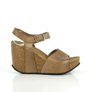Plakton 433104 Beige Slingback Wedges